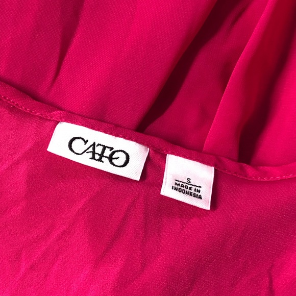 ❌(stolen) CATO Hot Pink Flutter Sleeveless Top - Picture 5 of 9